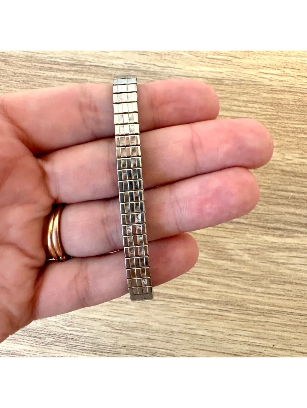 Vintage Times Square Women’s Watch Art Deco Rhinestone Silver Gold Tone Quartz
